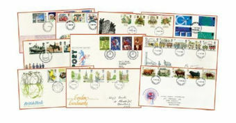Picture of 10 Different Early First Day Covers