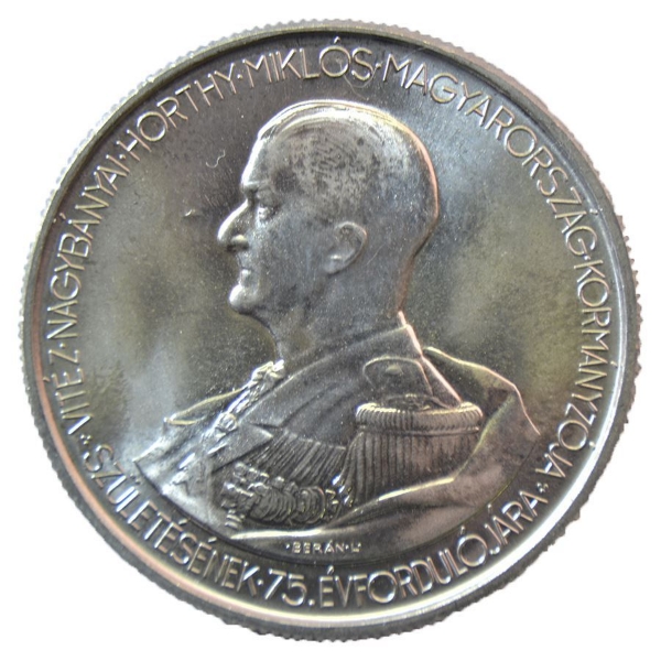Picture of Hungary, 5 Pengo 1943 Aluminium Crownsize coin