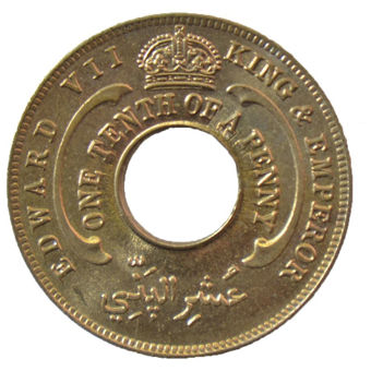Picture of British West Africa, Edward VII 1908 1/10th penny