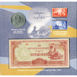 World War II (1939-1945) Remembered - Coins, Stamps and Banknote Set_banknotes and stamp