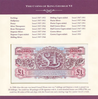 Picture of George VI Coin & Note Set