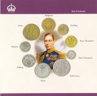 George VI Collection - Coins, banknote and stamp_obv_rev