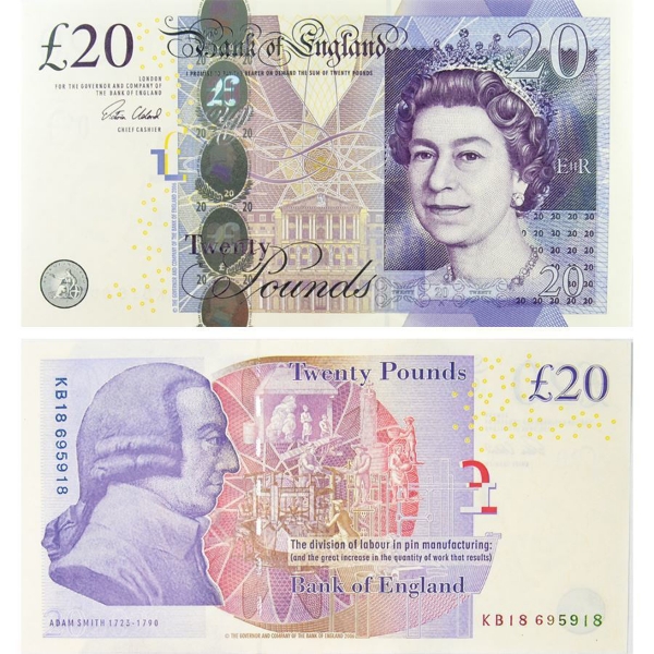 Victoria Cleland £20 (B412) Unc