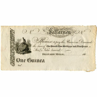 Picture of Ireland, Killarney, 1 Guinea note, Crisp GEF