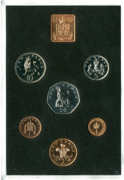 Elizabeth II, 1971 Royal Mint Proof Set
