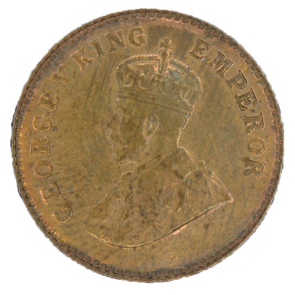 Picture of India, George V 1920 1/12th Anna Uncirculated