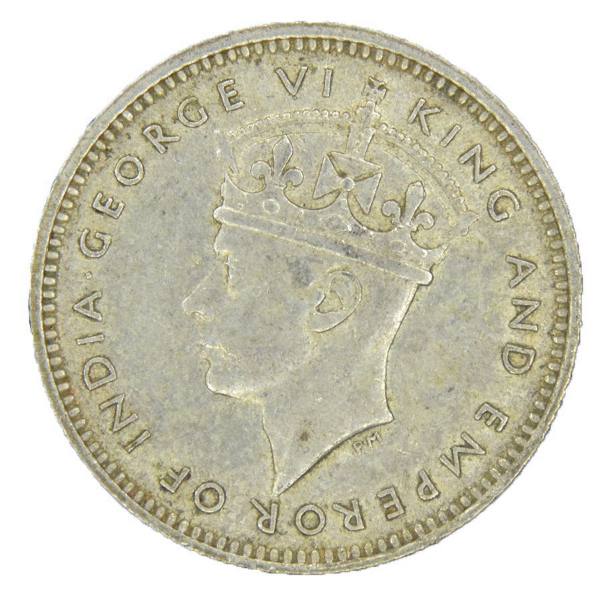 Picture of Malaya, George VI, Silver 10 Cents, 1945. Ext Fine