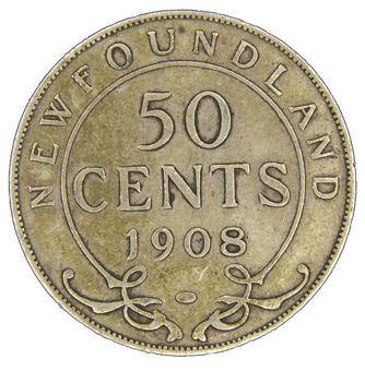 Picture of Canada, Newfoundland, Edward VII, 50 Cents VG