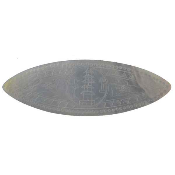Picture of Hand-engraved oval Mother of Pearl Token