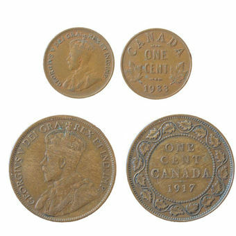 Picture of Canada, George V Large & Small Cents