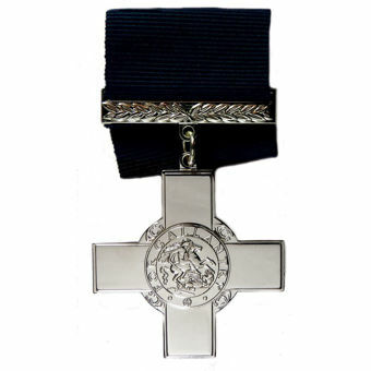 Picture of George Cross Replica with ribbon