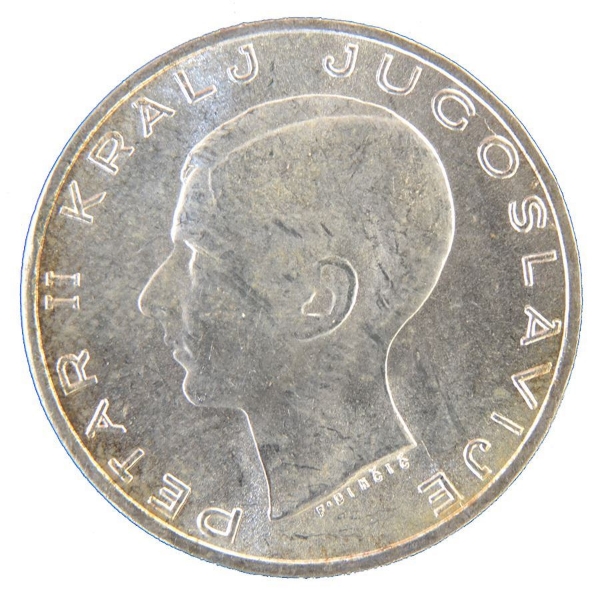Picture of Yugoslavia, 20 Dinar, 1938. Brilliant Unc