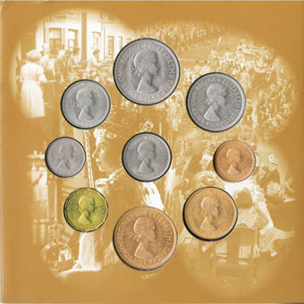 Picture of 1953 Coronation Mint Set in presentation folder