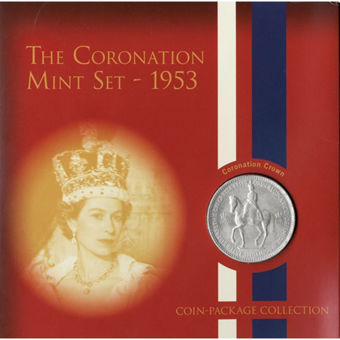 Picture of 1953 Coronation Mint Set in presentation folder
