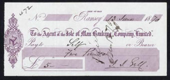 Picture of Agent of the Isle of Man Banking Co.Ltd., Ramsey, 18(69)