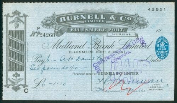 Picture of Midland Bank Ltd., Ellesmere Port, Cheshire, 19(36), special printing 