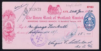 Picture of Union Bank of Scotland Ltd., Ayr, 19(54)