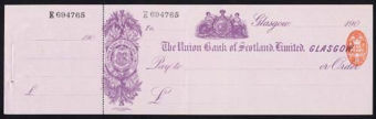 Picture of Union Bank of Scotland Ltd., Glasgow, 18(88)