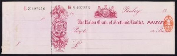 Picture of Union Bank of Scotland Ltd., Paisley, 18(95)