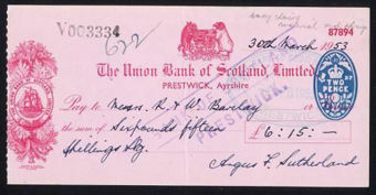 Picture of Union Bank of Scotland Ltd., Prestwick, 19(53)