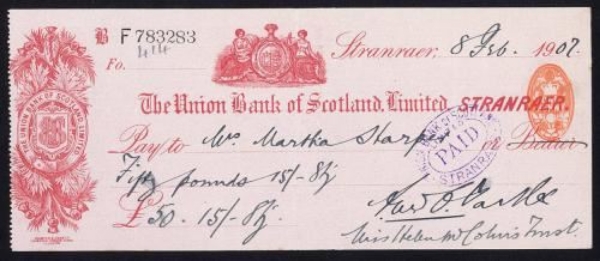 Picture of Union Bank of Scotland Ltd., Stranraer, 19(07)