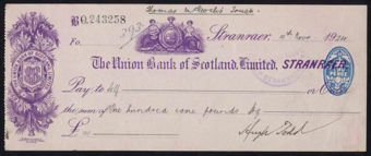 Picture of Union Bank of Scotland Ltd., Stranraer, 19(24)