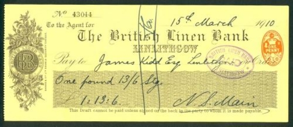 Picture of British Linen Bank, Linlithgow, 19(10)