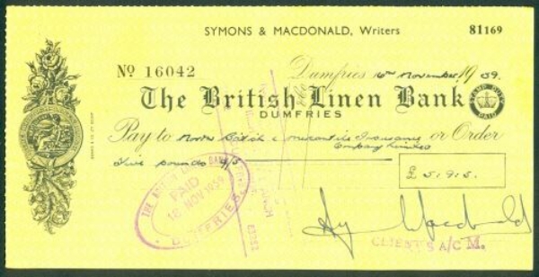 Picture of The British Linen Bank, Dumfries 19(59)