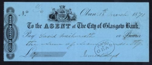 Picture of Agent of the City of Glasgow, Oban, 18(71)