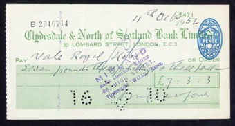 Picture of Clydesdale & North of Scotland Bank Ltd., London, 19(52)