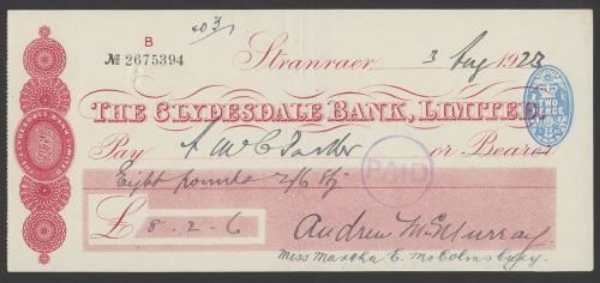 Picture of Clydesdale Bank, Ltd., Stranraer, 19(22)
