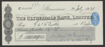 Picture of Clydesdale Bank, Ltd., Stranraer, 19(39)