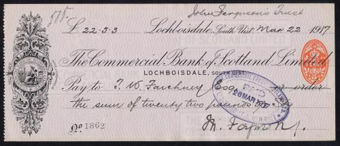 Picture of Commercial Bank of Scotland Ltd., Lochboisdale, 191(7)