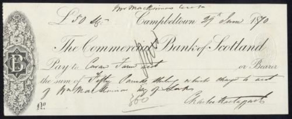 Picture of Commercial Bank of Scotland, Campbeltown, 18(70)