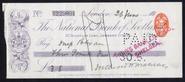 Picture of National Bank of Scotland Ltd., London, 19(00)