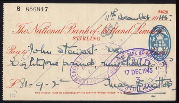 Picture of National Bank of Scotland Ltd., Stirling, 19(45)