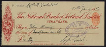 Picture of National Bank of Scotland Ltd., Stranraer, 19(16)