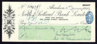 Picture of North of Scotland Bank Ltd., Aberdeen, 19(50)