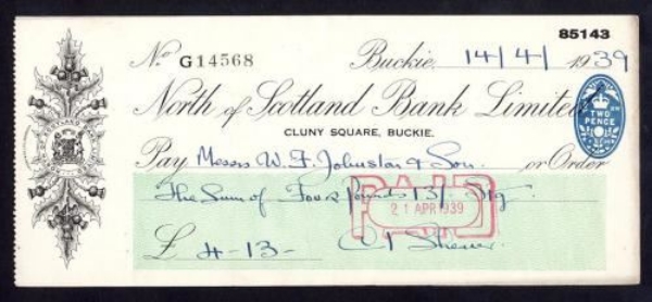 Picture of North of Scotland Bank Ltd., Cluny Square, Buckie, 19(39)
