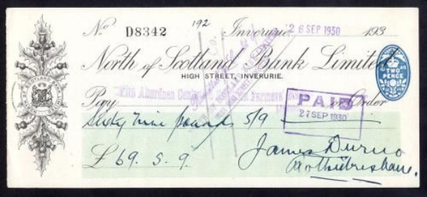 Picture of North of Scotland Bank Ltd., Inverurie, 193(0)