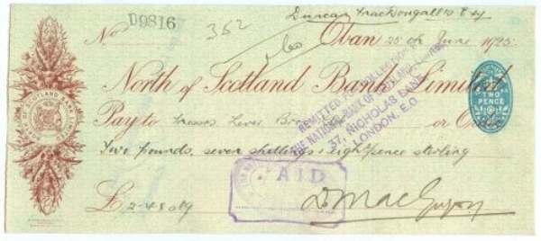 Picture of North of Scotland Bank Ltd., Oban, 192(5)