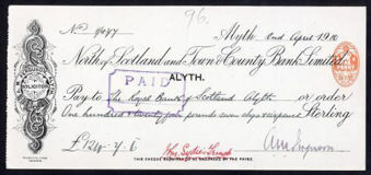 Picture of North of Scotland and Town & County Bank Ltd., Alyth, 19(10)