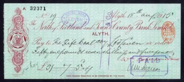Picture of North of Scotland and Town & County Bank Ltd., Alyth, 19(15)