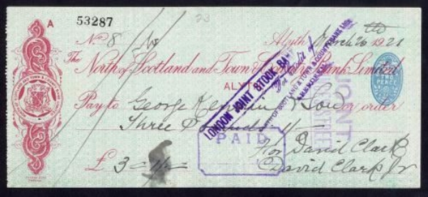 Picture of North of Scotland and Town & County Bank Ltd., Alyth, 19(21)