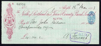 Picture of North of Scotland and Town & County Bank Ltd., Alyth, 192(3)