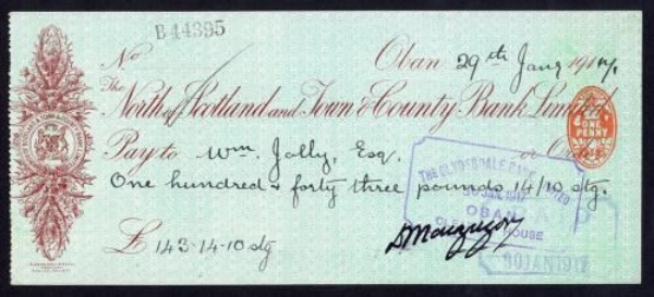 Picture of North of Scotland and Town & County Bank Ltd., Oban, 191(7)