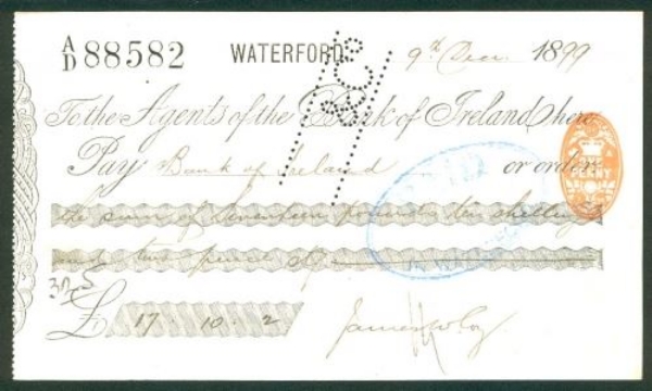 Picture of Agents of the Bank of Ireland, Waterford, 18(99)