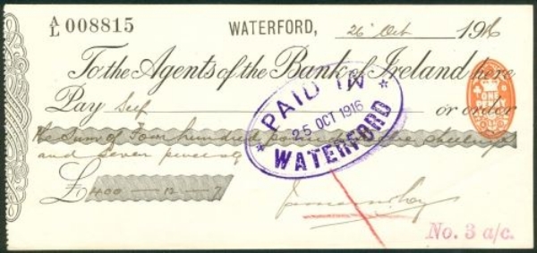 Picture of Agents of the Bank of Ireland, Waterford, 19(17)