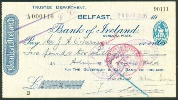 Picture of Bank of Ireland, Donegall Place, Belfast, 19(36)