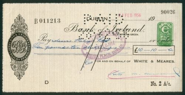Picture of Bank of Ireland, St. Stephen's Green, Dublin, 19(56), special printing 